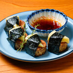 長芋とカマンベールチーズの磯辺焼き