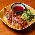 蓮根のチーズガレット ハモンセラーノ添え