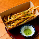 抹茶ロングポテトフライ