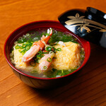 だし巻玉子 蟹と九条ネギの和風餡