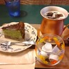 丸茶庵 - バスク抹茶チーズケーキ　アイスコーヒー