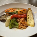 ラ カッレッタ - 前菜盛り合わせ。彩りも味もボリューム的にも良いね。