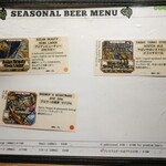 原宿タップルーム - 季節のビールメニュー