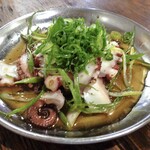 缶激酒場ドラム - タコとネギの塩レモンマリネ