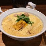 NIBOSHI MANIA - わくわくコーンの冷やし嶽きみソバ