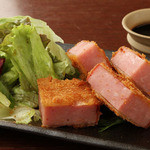 Thick-sliced ham cutlet