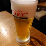 楽仙樓 - 生ビール