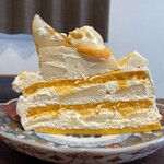 パティスリー リョーコ - 断面。今日は綺麗にカットできて嬉しい