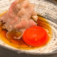 肉割烹ふたご THE JUNEI HOTEL KYOTO - 卵の色がスンゴイ