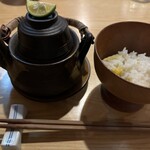 小料理 椿 - これこれ！！土瓶蒸しと栗おこわ。