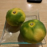 小料理 椿 - デザートに早生みかん