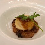 ホテル　名古屋ガーデンパレス - 活帆立のソテーと鰻のリゾット添え　オニオンソース