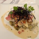 ホテル　名古屋ガーデンパレス - 金目鯛のスチームキャビアドオーベルジーヌ添え　　　シーブレットクリーム