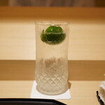 味幸 - 麦焼酎酢橘ソーダ割