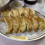 ミスターギョウザ - Aセット　焼ギョウザ2人前　ライス（中）スープ付　830円　ライス大盛り＋50円