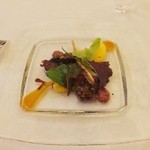 シェムラブルリス - 子牛のリエット　野菜と人参のムース添え