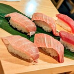 和食処 八田 湘南台西口分家店 - 天然まぐろ寿司　1617円