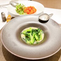 中国料理 星ヶ岡 - 小松菜ニンニク塩炒め(S) 1500円