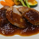 キッチン ブルー グローブ - 正面からヒレ肉は３つ