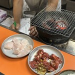 美奈登 - 左：ミノ　　右：こめかみ