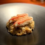 蒼 - 「9割が蟹」という、リゾット(^^)
      これほど、蟹の味が抽出されきってるリゾットは、世界中どこにもあるまい（笑）
      実際、その美味しさも素敵♪