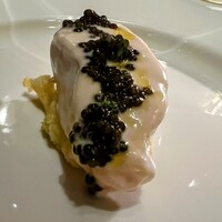 イル・リストランテ ニコ・ロミート - 天然クエクリスタルキャビアレモンアーモンドソース