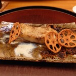 日本料理 太月 - 焼物は、どんちっちノドグロの幽庵焼き