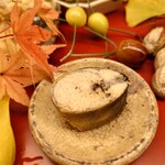 日本料理 太月 - 子持ち鮎の煮びたし（八寸）