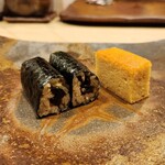 鮨 奥 - 干瓢巻き 玉子