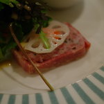 ル・メッサージュ - 【前菜】、放牧黒豚のテリイヌ