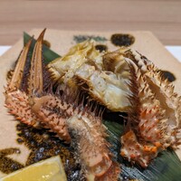 蟹たくみ - 蟹身蒸しは毛蟹