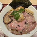 燃えよ麺助 - 特製金色貝そば