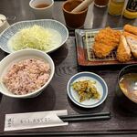 とんかつ 濵かつ - 料理写真:日替わりランチ９８０円の出来上がりです。  