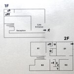 セカイホテル - フロントのある建物内のレイアウト