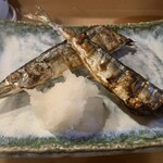 冨久栄鮨 - 秋刀魚の塩焼き