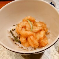 天冨良 よこ田 - 芝海老のかき揚げ丼