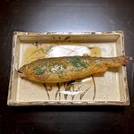 よし町 - ふっくら！ふくふくしてる！！
      お腹に卵つまってるの！
      酸味あってディルとかのてた！
      高級フレンチが涙目になるセンスw
      頭も尾っぽも骨に難儀せずサクッと食べられる！
      凄い技術の火入れだああ！