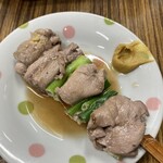 立呑み処 入部酒店 - おでんネギマ