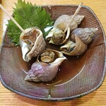 三代目まる天 - 小つぶ貝の磯煮６５０円