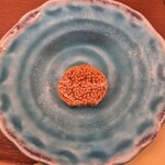 和食処 五島 - 山芋のピリ辛醤油漬け断面