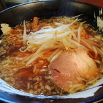 客野製麺所 - 2014年4月21日(月)　コク煮干し中華そば(期間限定・平打麺)800円