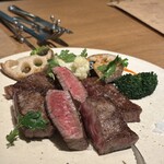 gout-temps - イチボ肉の野菜の鉄板焼き