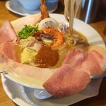 麺屋あした - 海老のはな嵐麺リフト
