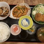 和楽亭 澤 - 日替り3点定食 1,000円