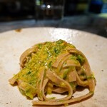 食堂いとめし - 蕎麦粉を使ったパスタ♪