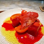 食堂いとめし - 真っ赤なサラダ♪