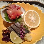 銀座ろくさん亭 - 赤貝、鰆、ひらめ