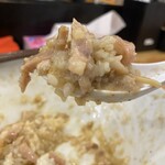 煮干らーめん 川むら - 追い飯を混ぜて