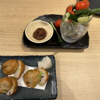 薩摩 雅咲亭 鹿児島本店 - 薩摩揚げ、夏野菜を豚味噌で