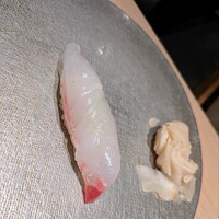 鮨 近藤 - たい→淡白ながら程よい甘味と歯ごたえがありました！